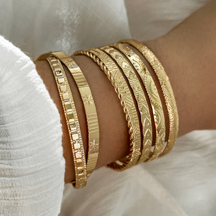 Vintage Ethnic Stacked Bracelet Set