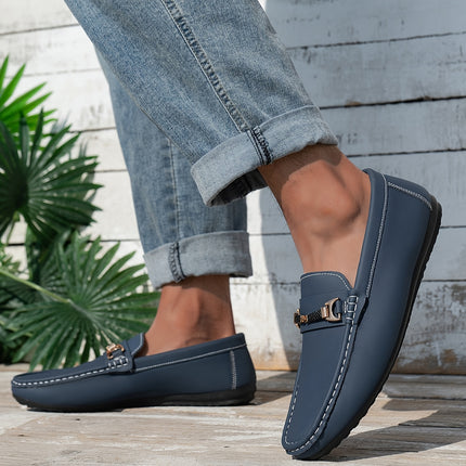 Men's Dark Blue Casual Loafers
