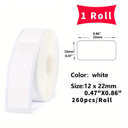 Waterproof Black Print Label Rolls (150)