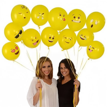 50pcs 30.48 cm Smile Printed Balloons