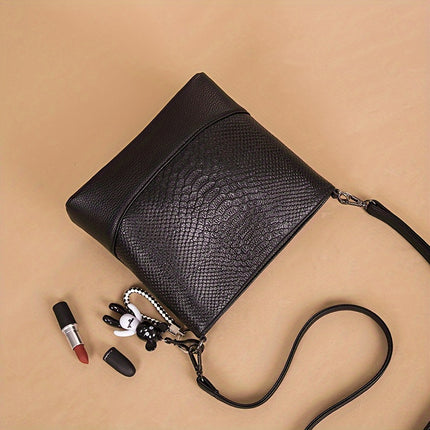Crocodile Pattern Leather Bag