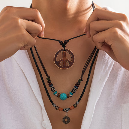 Retro Tribal Multilayer Necklace
