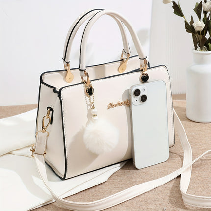 Solid Color Crossbody Handbag