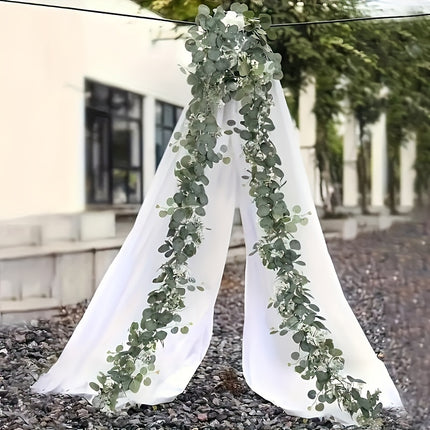 Faux Eucalyptus Garland - Elegant Decor for Any Occasion