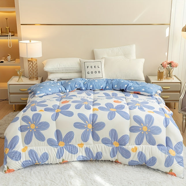 All-Season Floral Comforter - Soft & Hypoallergenic