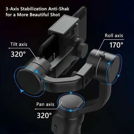 QAML F8 Handheld Gimbal Stabilizer for Smooth Videos
