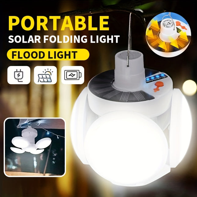 Portable Solar Camping Light - USB Rechargeable LED Bulb