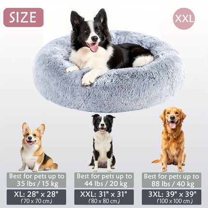 Calming Plush Pet Bed - Monti Bargains