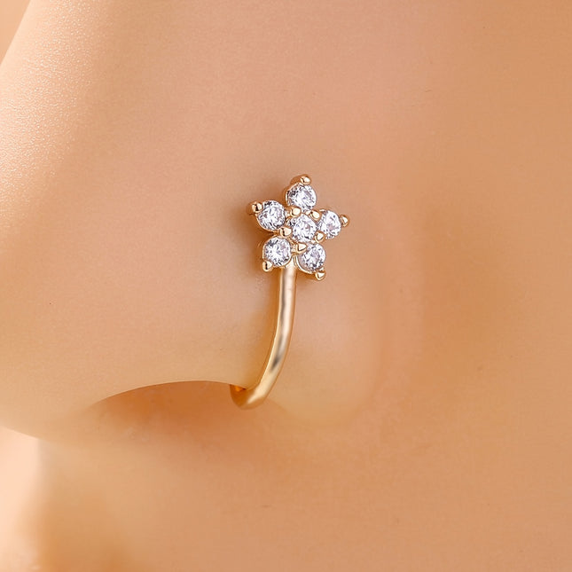 Elegant Golden Star Nose Ring
