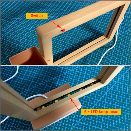 USB-Powered 3D LED Night Light with Acrylic Message Board