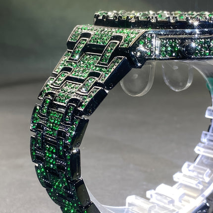 Luxury Green Ice Hip-Hop Watch