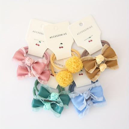 10pcs Cute Bowknot Hair Bands