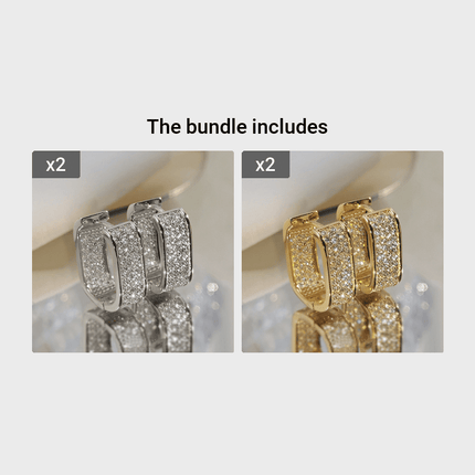 Dainty CZ Hoop Earrings