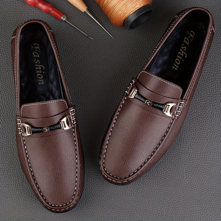 Men's Solid Moc Toe Driving Mocs