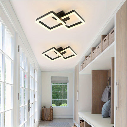 Modern Square LED Ceiling Lamp – Warm White Light