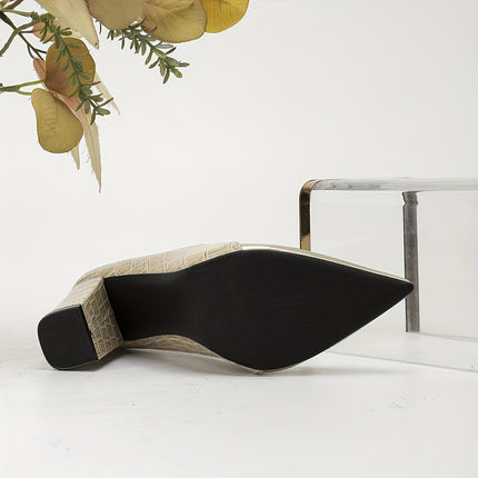 Ultra-High Heels with Mirrored Toe