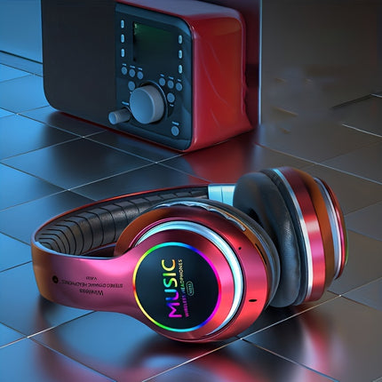 Upgraded Wireless Headphones – Deep Bass, Foldable, Built-In Mic