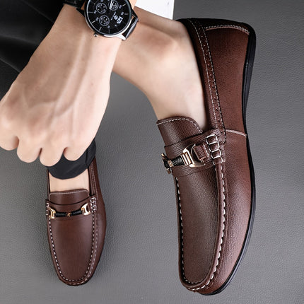 Men's Solid Moc Toe Driving Mocs