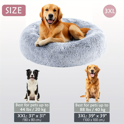 Calming Plush Pet Bed - Monti Bargains