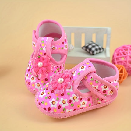 Trendy Flower Sneakers for Baby Girls