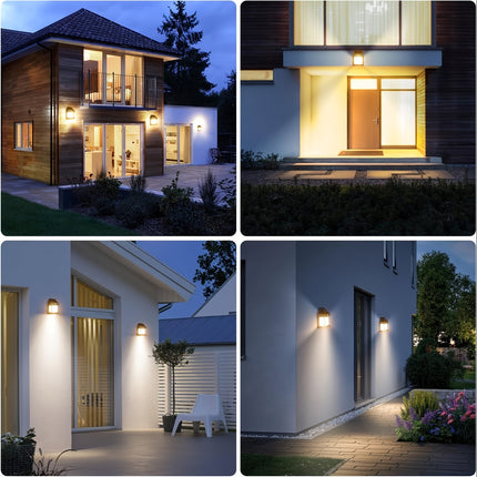Solar-Powered LED Wall Sconce with Motion Sensor - Outdoor Lighting