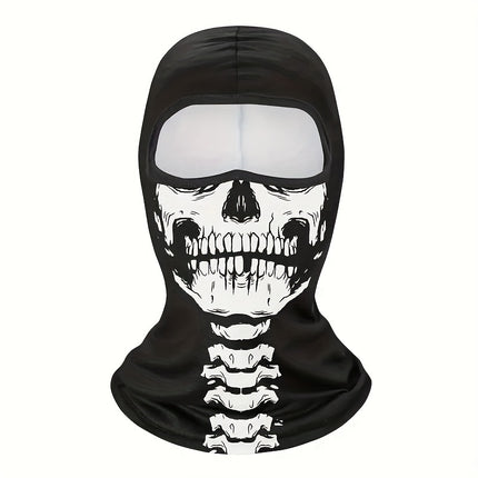 Ghost Skull Balaclava Mask - UV Protection & Windproof