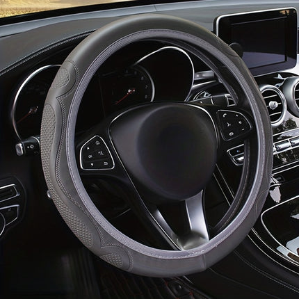 Premium Faux Leather Steering Wheel Cover - Anti-Slip Style