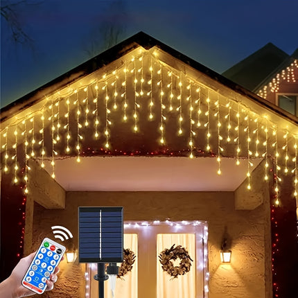 Solar Curtain Lights - Stunning Outdoor Atmosphere 5.0meter x 60cm