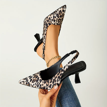Leopard Print Stiletto Heels