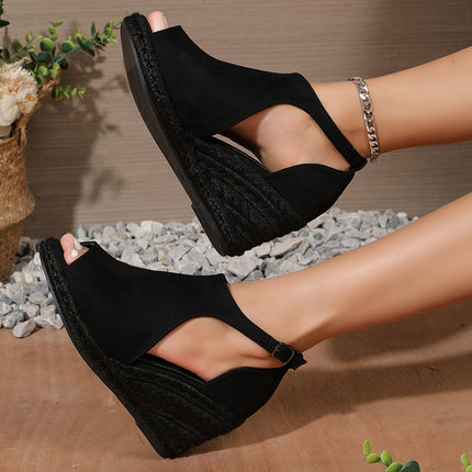 Elegant Peep Toe High Heels