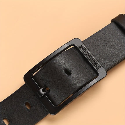 Men's Black PU Leather Jeans Belt
