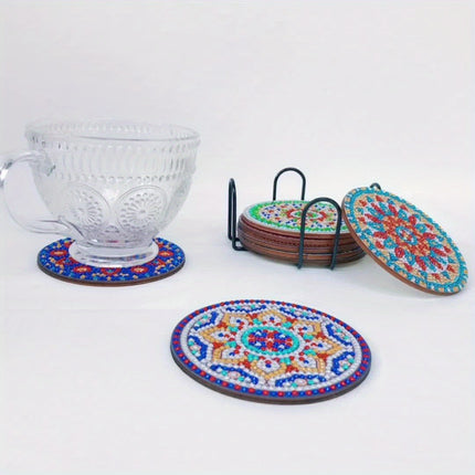 8pcs Mandala Diamond Painting Coasters