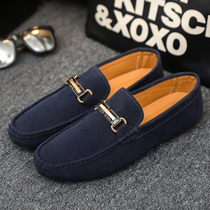 Men's Navy Blue Slip-On Loafers