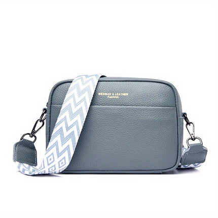 Simple Leather Crossbody with Guitar Strap
