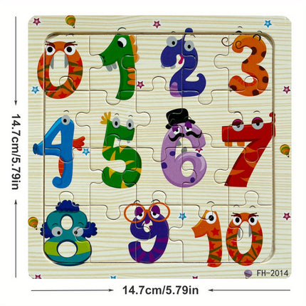 20-Piece Wooden Jigsaw Puzzles – Fun Learning for Kids! - Monti Bargains