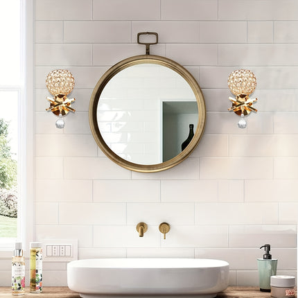 Modern Crystal Wall Sconce – Elegant Lighting for Any Room