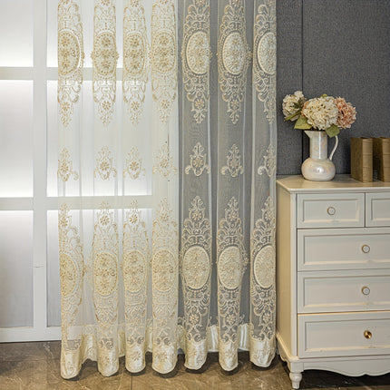 Glam Sheer Curtains with Beads