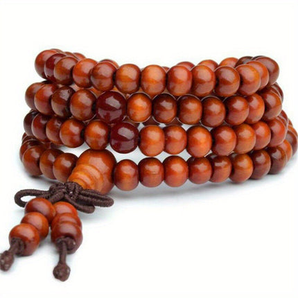 Men's 108 Beads Sandalwood Prayer Bracelet