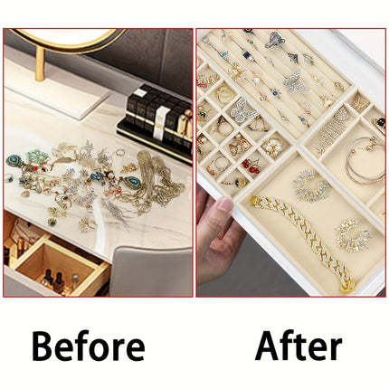 4pcs Velvet Jewelry Organizer