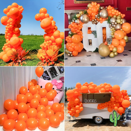 114pcs Orange Latex Balloons – Perfect for Fall Parties