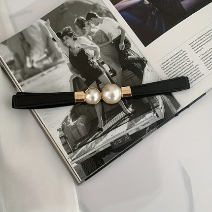 Pearl Elastic Thin Belt