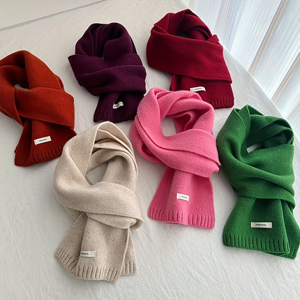 Luxurious 100% Pure Wool Knit Scarf