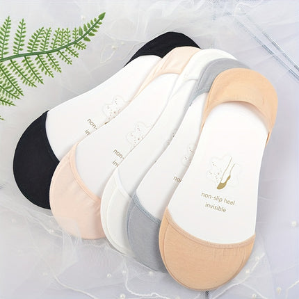 Women's Invisible Anti-Slip Boat Socks (5 Pairs)