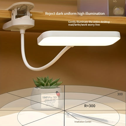 Rechargeable LED Gooseneck Desk Lamp with Touch Control