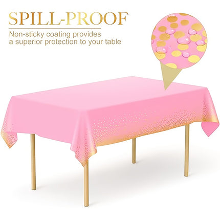 Golden Dot Tablecloth – Elegance Made Easy!