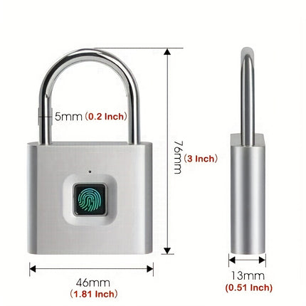 Mini Smart Fingerprint Padlock