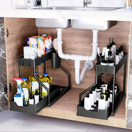 2-Tier Large Capacity Pull-Out Organizer