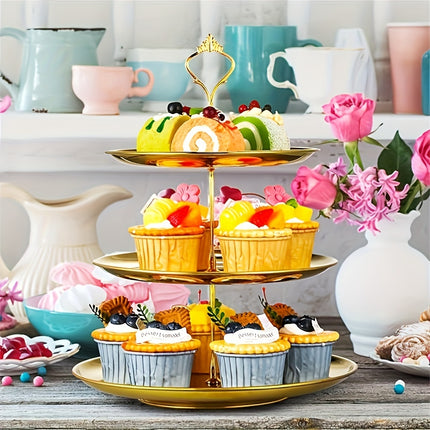 3-Tier Stainless Steel Cake Stand