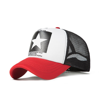 Summer Pentagram Mesh Baseball Cap