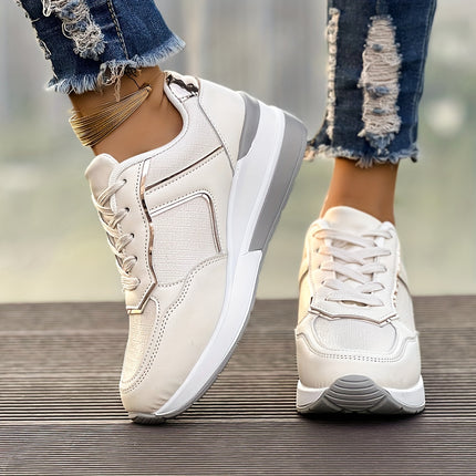 Men's White Platform Sneakers